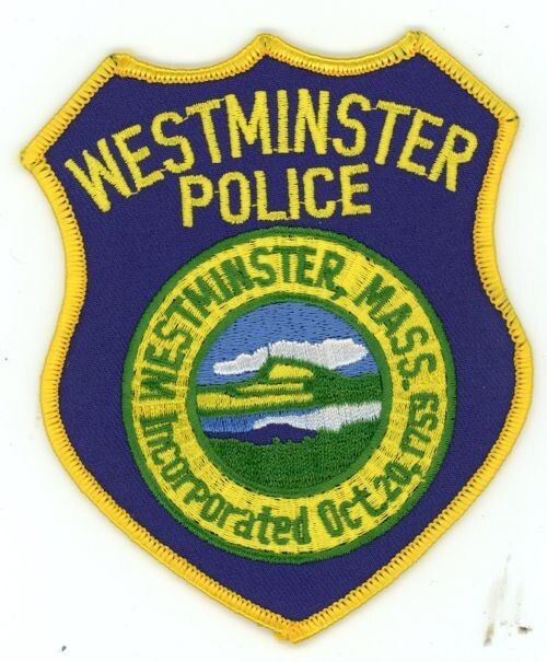 MASSACHUSETTS MA WESTMINSTER POLICE NICE SHOULDER PATCH SHERIFF
