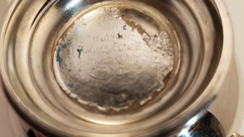 WM Rodgers vintage silver plated sugar bowl,