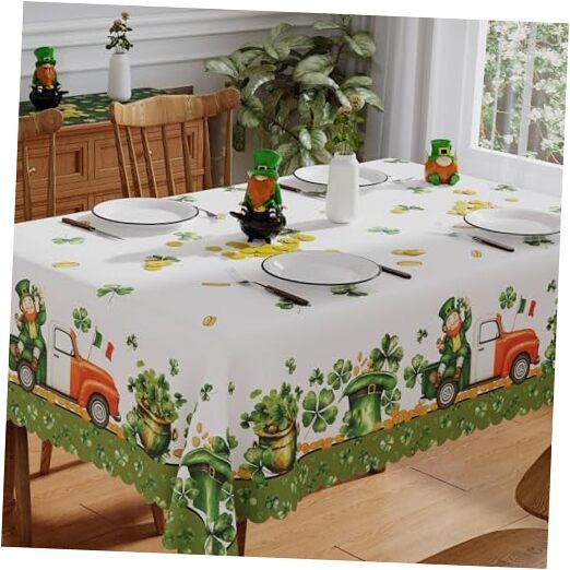 St Patricks Day Tablecloth Rectangle 52x70 Inch, 70" x 52" (Rectangular)