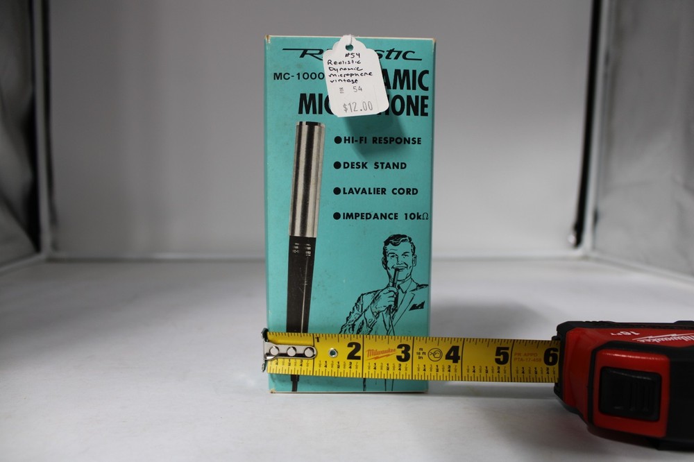 Vintage Dynamic microphone Realistic MC-1000 & Kantleek Atomizer with Box