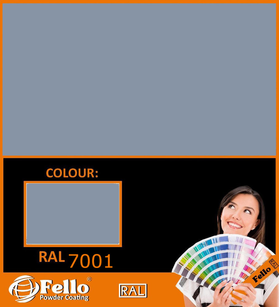 FELLO powder coating - RAL 7001 grey silver matte 5KG POLYESTER