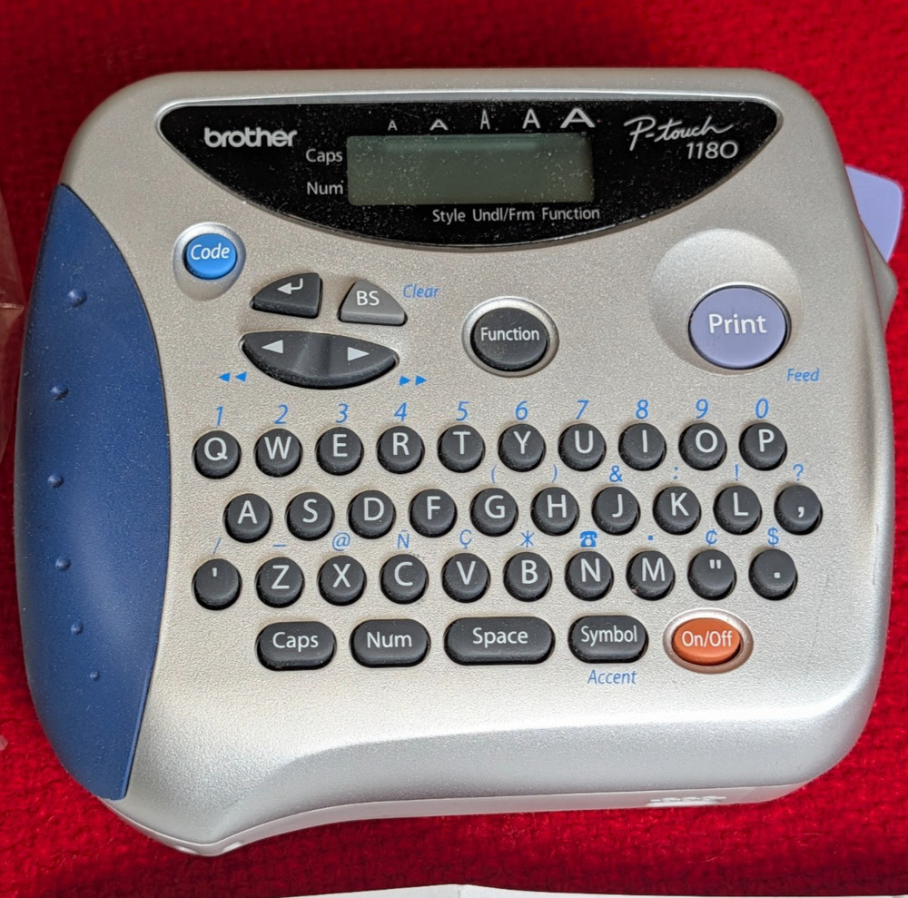 Brother P-Touch PT-1180 Electronic Label Maker System Handheld Printer - Tested