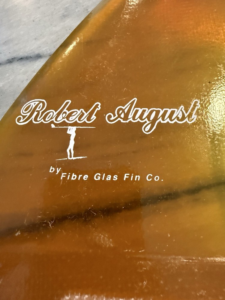 Used 8” Robert August Surfboard Fin Surf Surfing