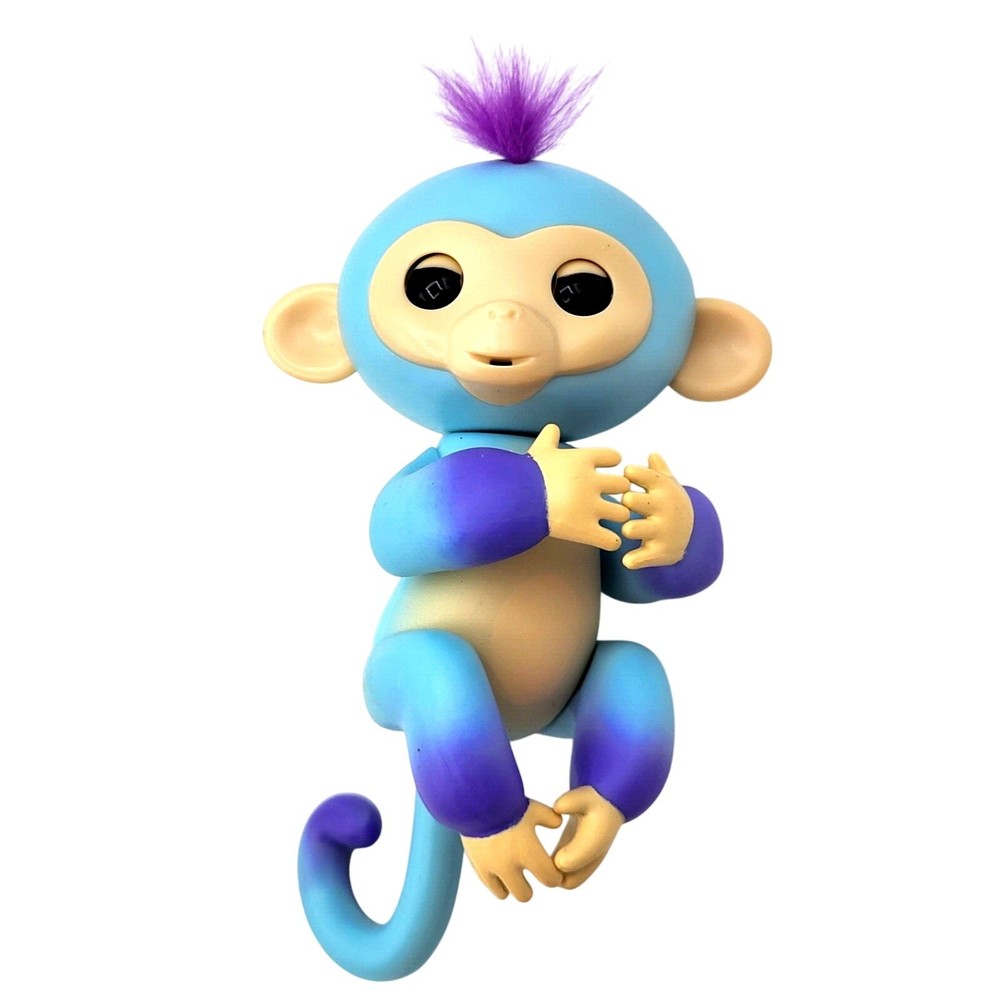Blue Purple Fingerling Interactive Baby Monkey 5" TESTED