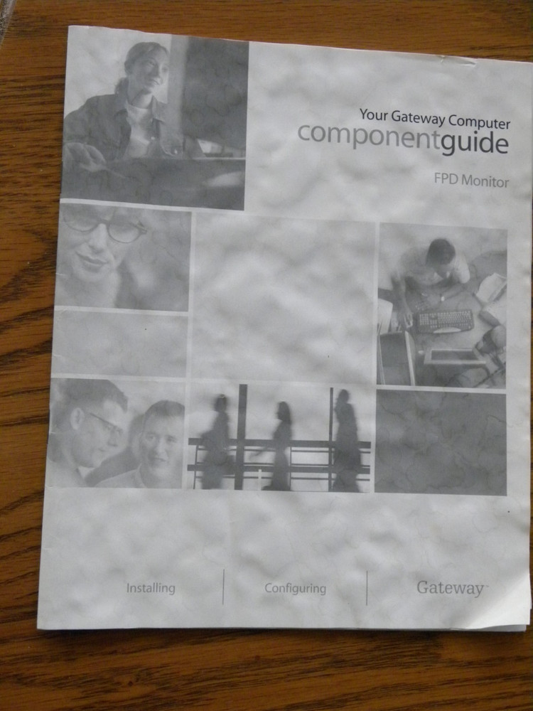 Gateway Computer FPD1730 Monitor Component Guide