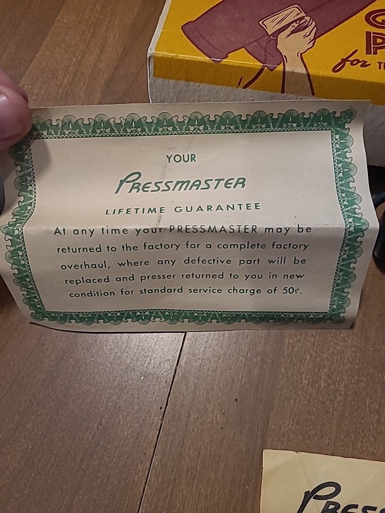 Pressmaster Garment Presser Untested