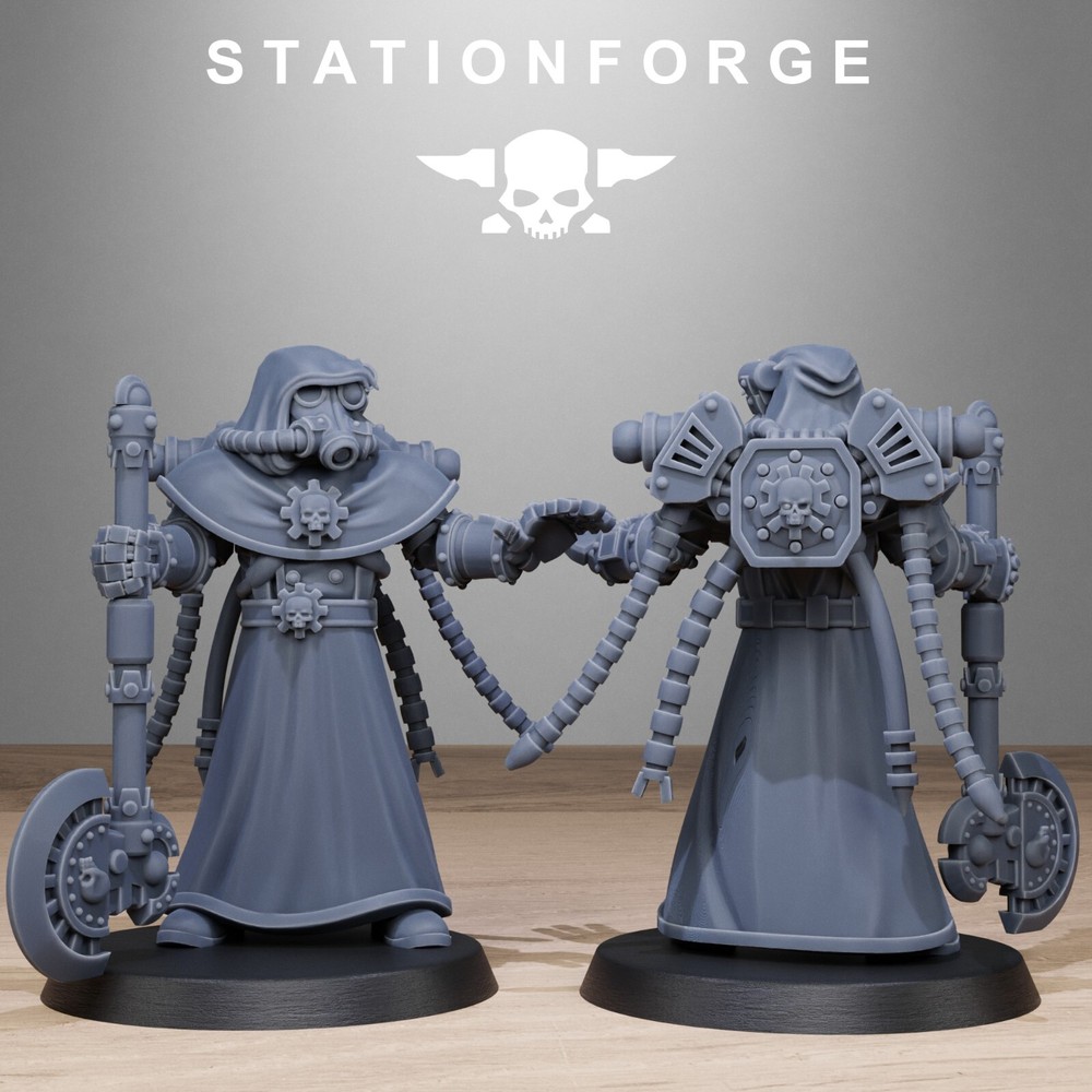 The GrimGuard Tech Engineers from Station Forge 32mm.