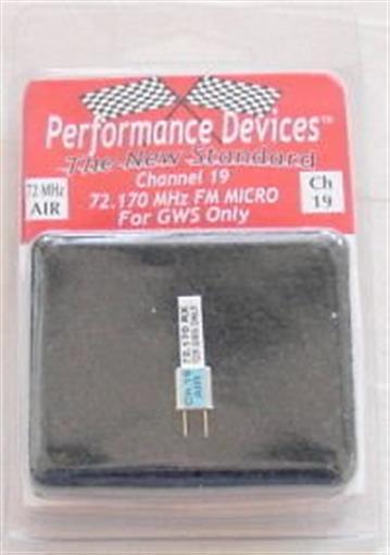 GWS 72Mhz FM Micro Receiver Crystal - Channel 19