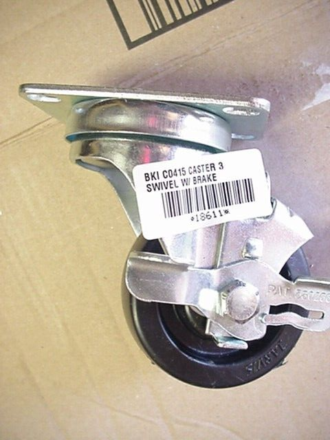 BKI C0415 Swivel Caster with Brake Ships on the Same Day