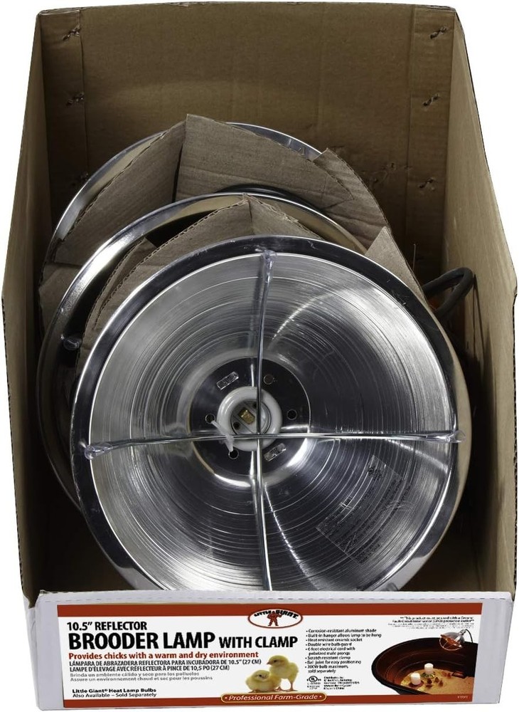 Baby Chick Starter Kit w/Heat Lamp, Waterer & Care Kit Poultry Brooder Bundle