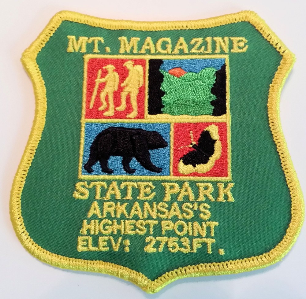 MOUNT MAGAZINE ARKANSAS PATCH - HIGHEST POINT IN ARKANSAS!!