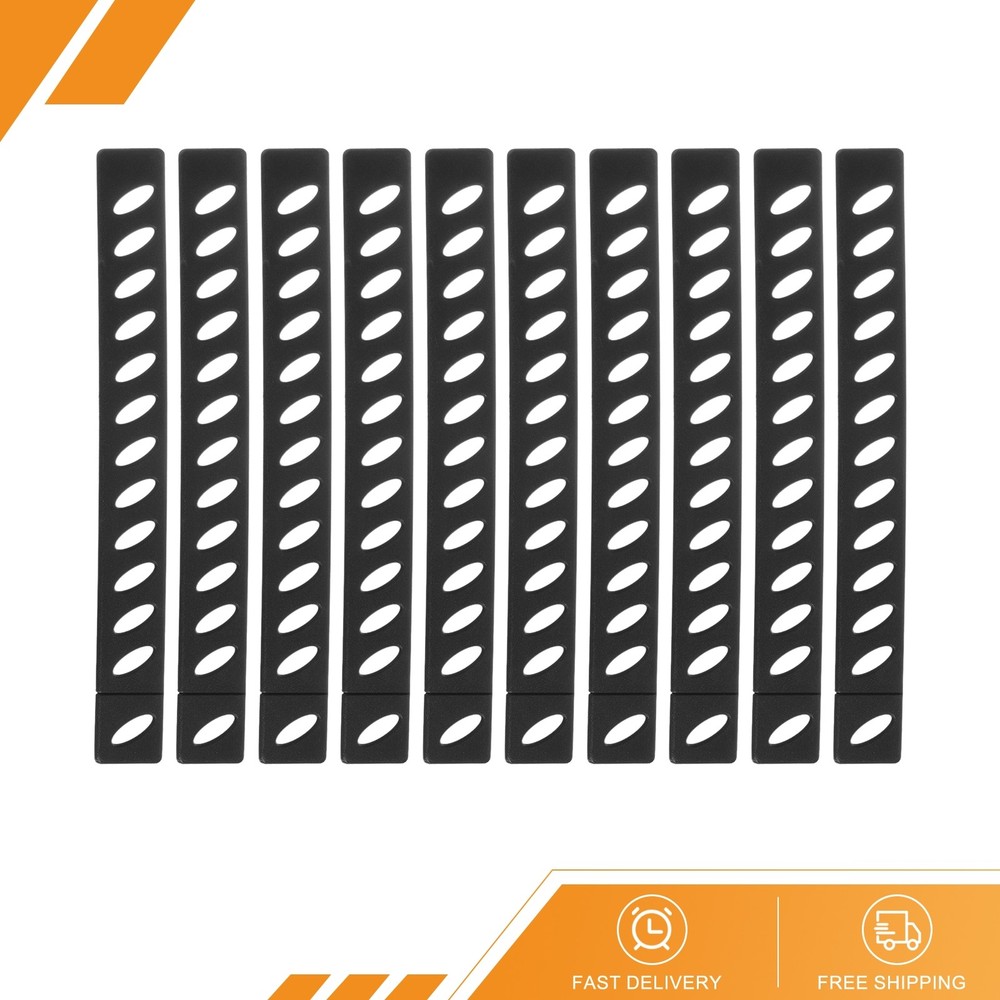 10 Set Knife Guards Blade Protector Plastic Edge Cover Sleeves Knife Black