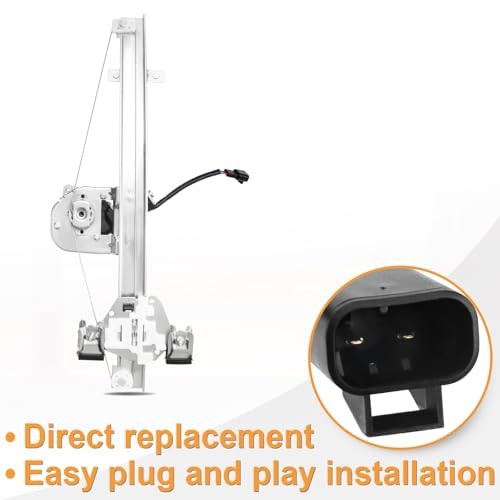 Rear Left Driver Side Power Window Regulator with Motor fit for Extended Cab