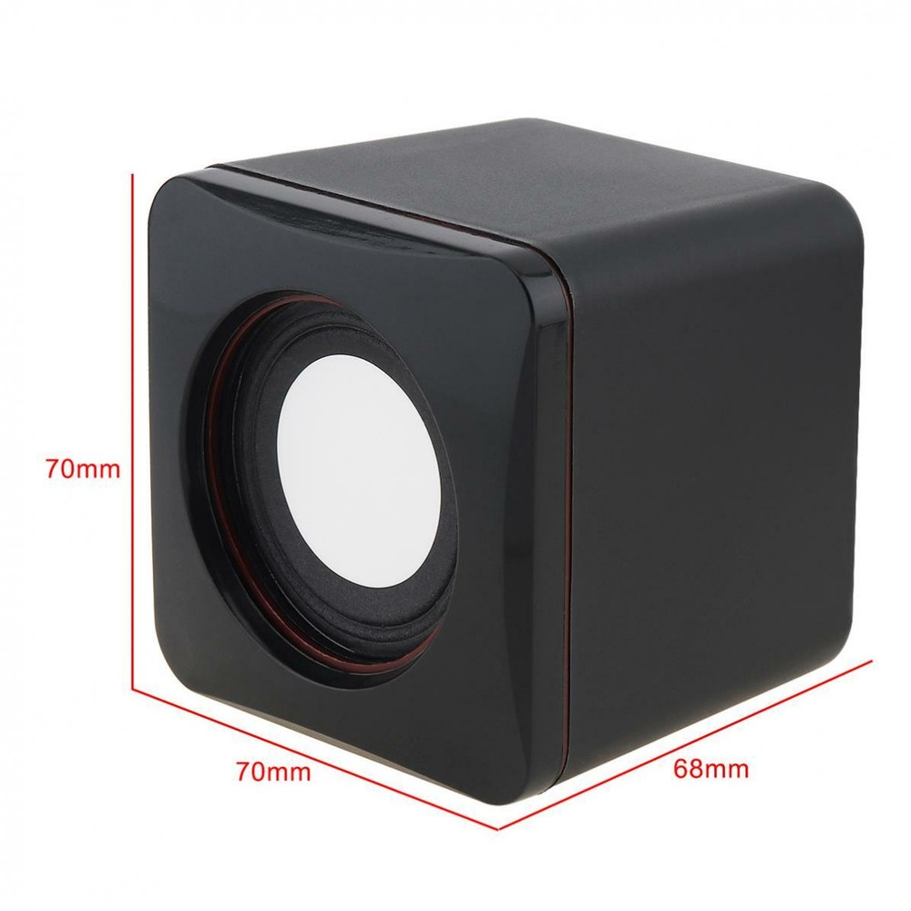 Computer Speakers 2.0 Stereo Volume Control USB Powered for PC/Laptops/Desktops