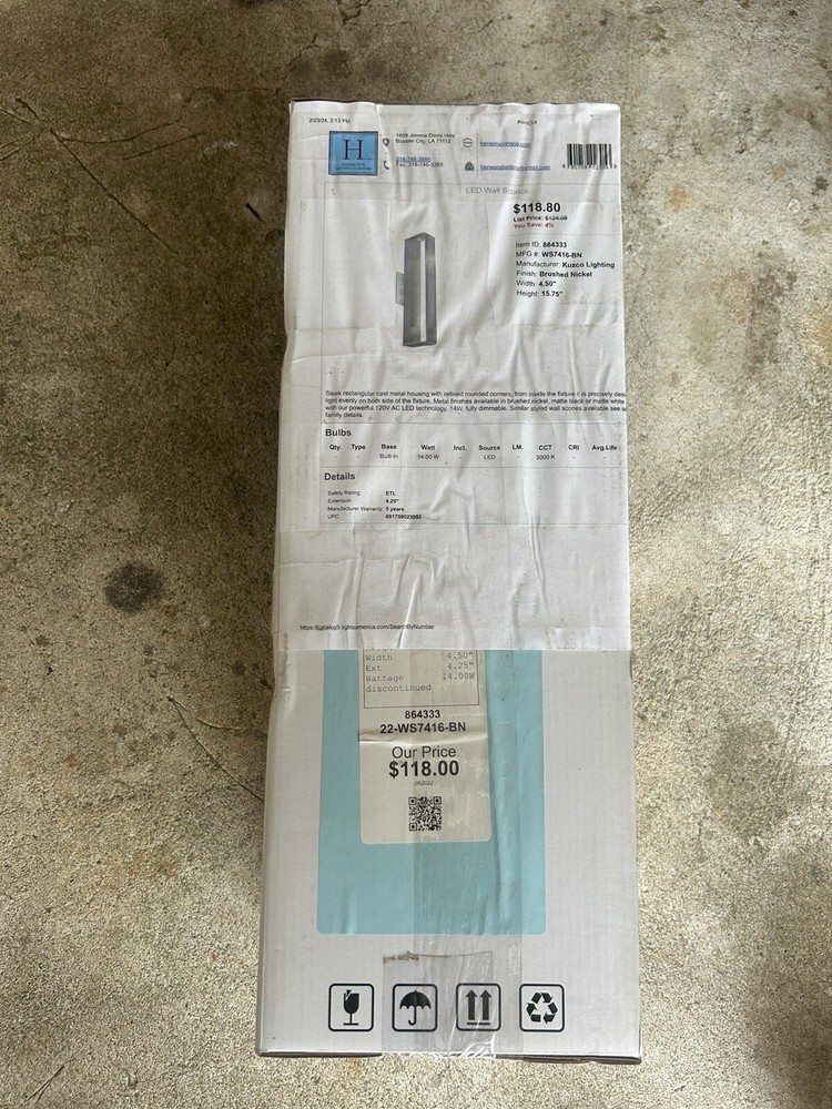 Kusco Lighting LED wall Sconce