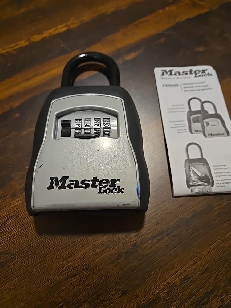 MASTER LOCK 5400D Lock Box, Padlock, 5 Keys