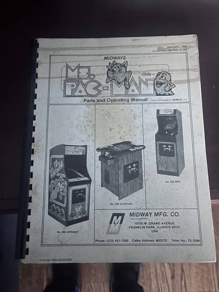 Original Ms Pacman Manual
