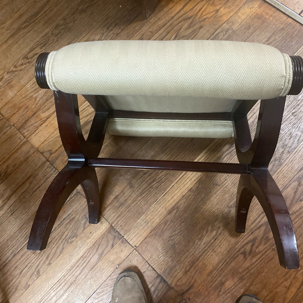 Nice Kindel Walnut 4 Legs Stool, Good Condition