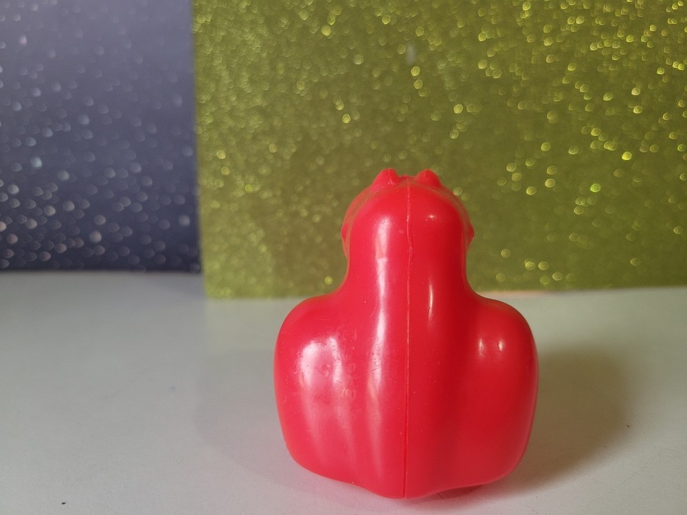 Vintage 1984 Red Nerds Plastic Container Willy Wonka Candy