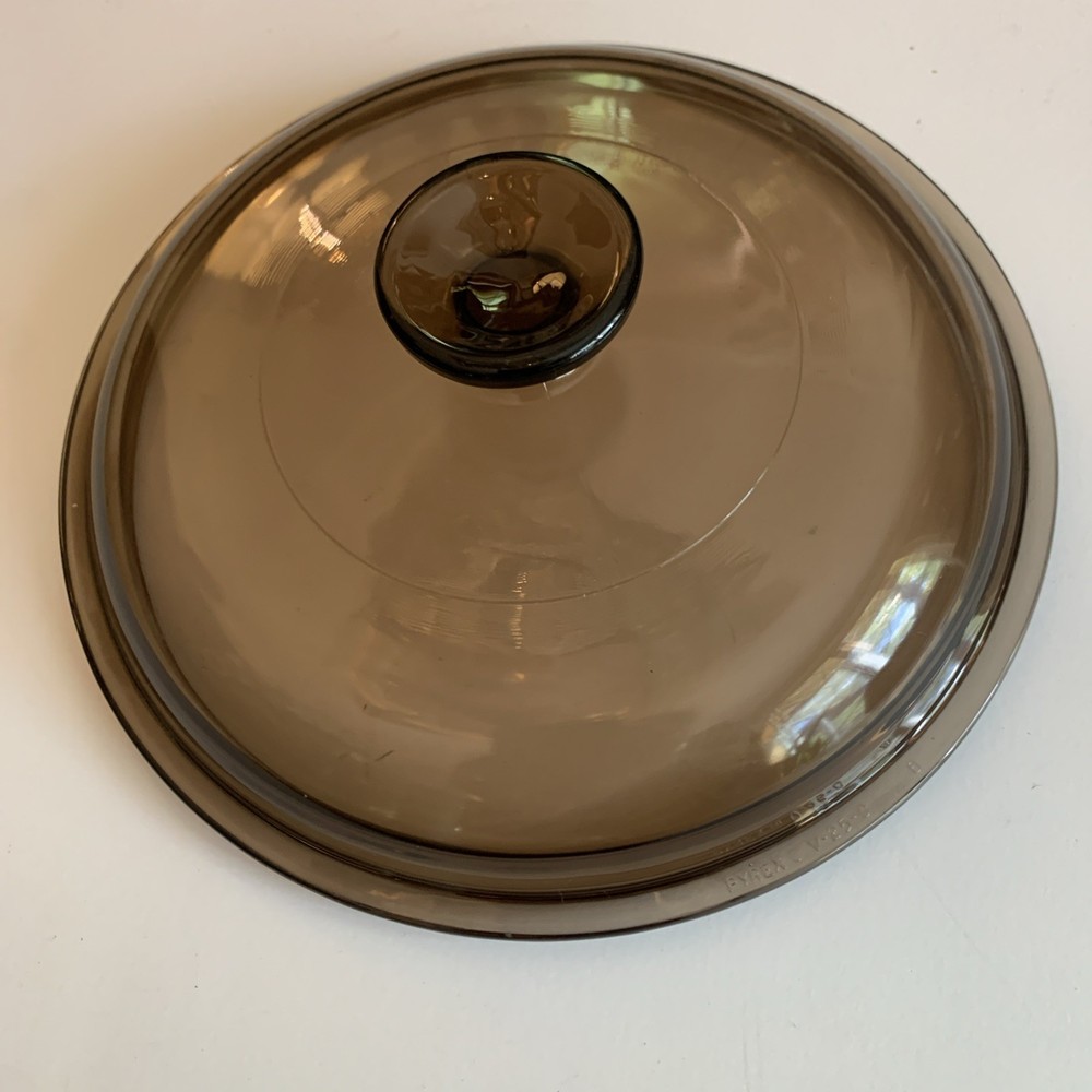 Pyrex Vision Ware Amber Lid 8" Replacement V-25-C