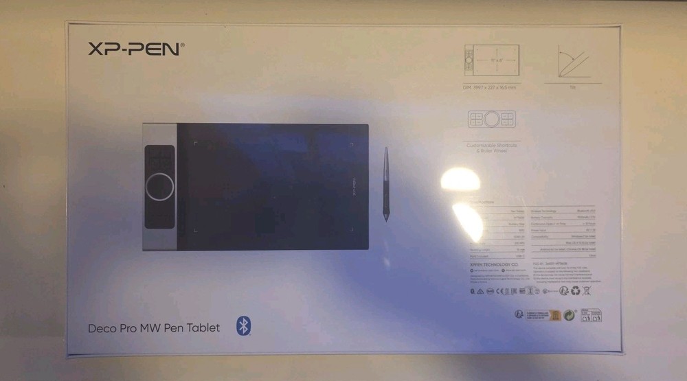 XP-PEN Deco Pro MW Wireless Bluetooth Drawing Tablet Pen Tablet NEW