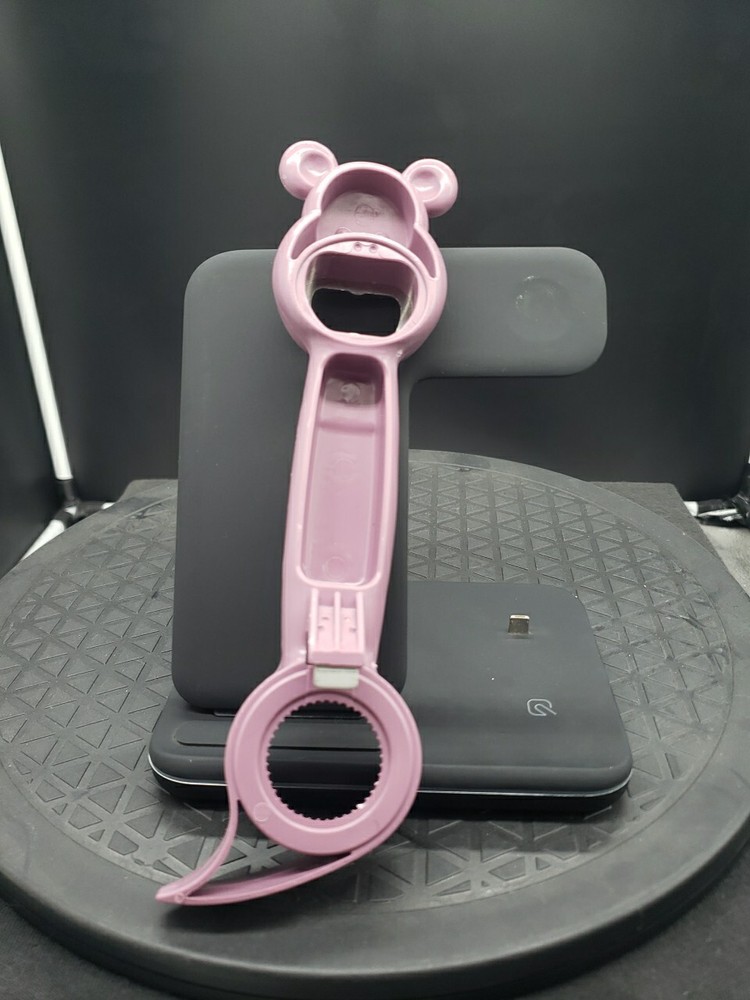 4 in 1 Multi Function Safety Opener Cute Bear For Bottles Cans Jars And Lids