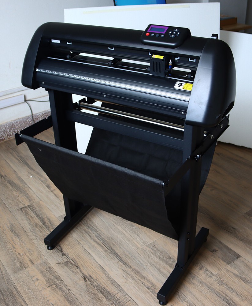 24" Vinyl Cutter Machine Cutting Plotter w/ LCD Screen Automatic Edge Inspection