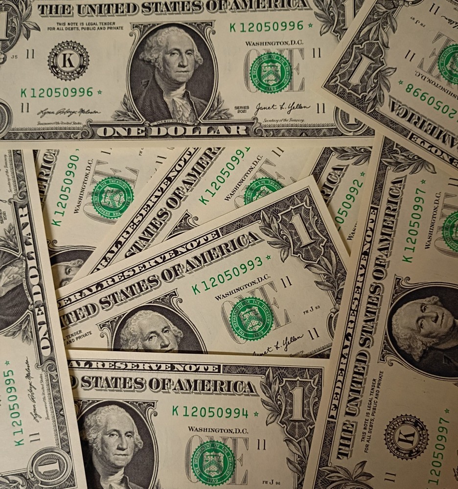 2021- $1 Bill Star ⭐ Notes- Uncirculated- Buy It Now- Per Note