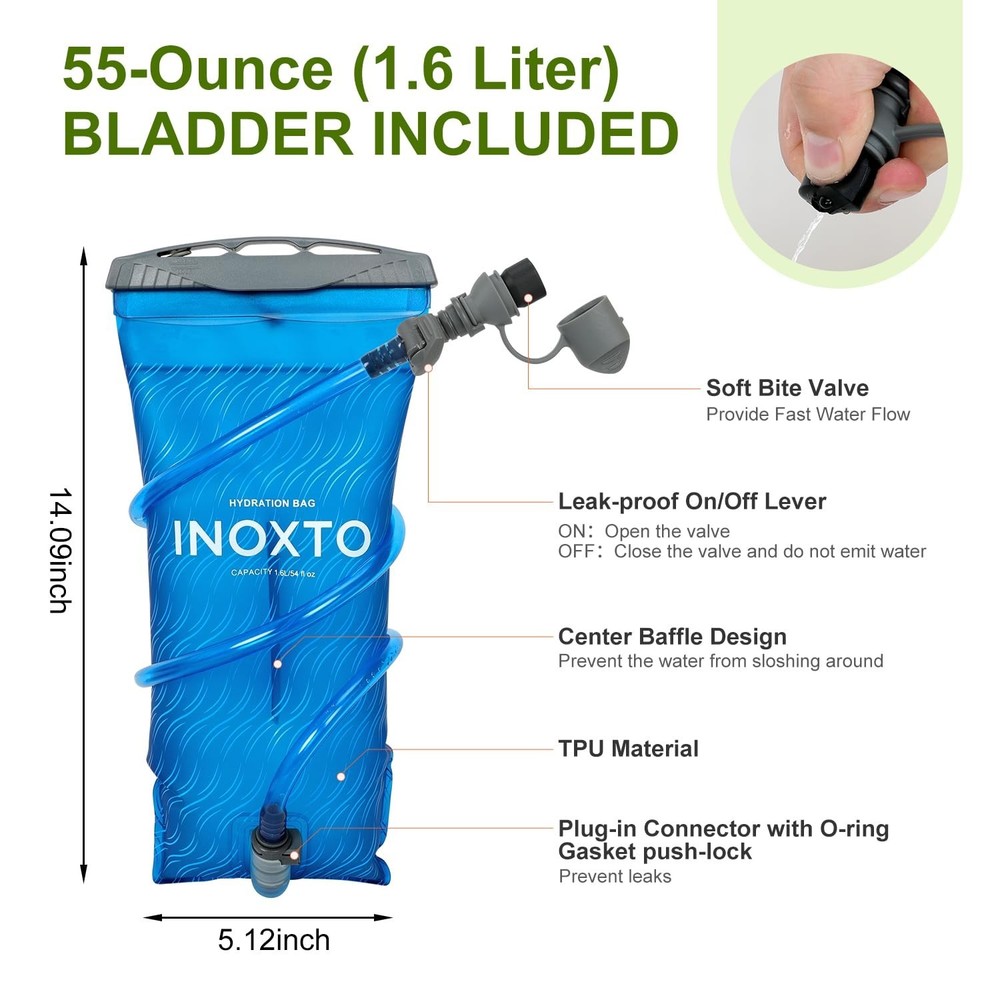 IX INOXTO Running Vest Hydration Backpack, Lightweight Running Backpack Hydra...