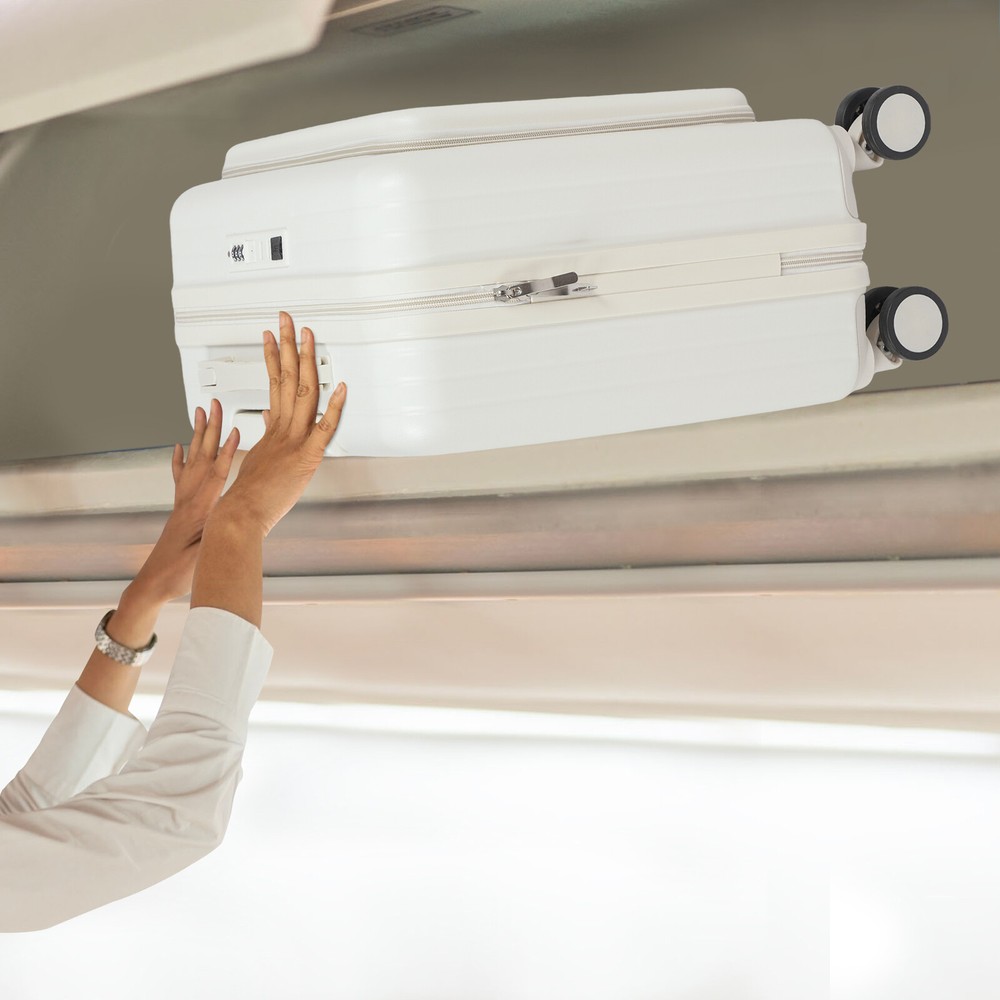 18" front Open Multi-function Suitcase Password Suitcase W/ USB Port+Cup holder