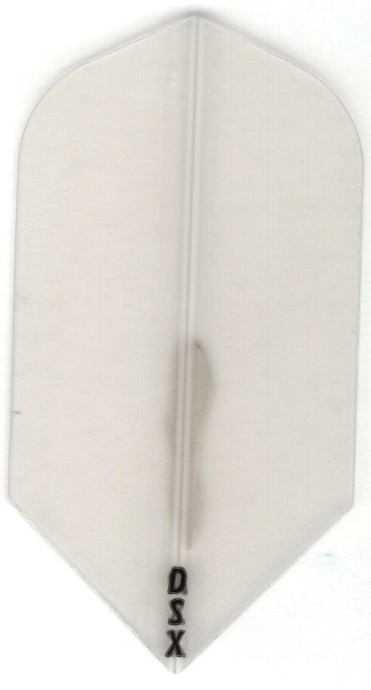 Clear Slim Dart Flights: 3 per set