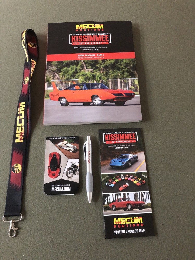 2024 Mecum Kissimmee Show Program Part 1 Plus 4 Additional Goodies