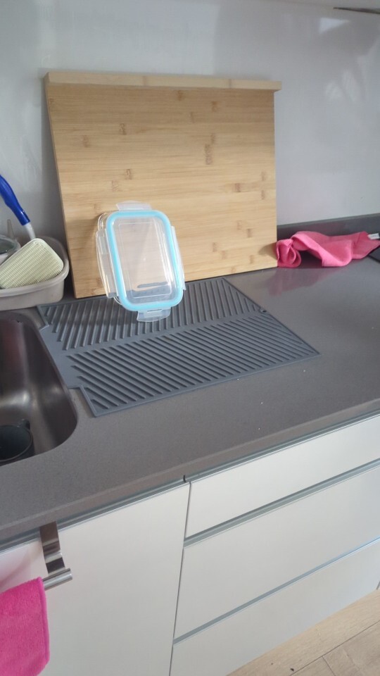 Dish Draining Mat Folding Kitchen Pans Drainer Tray Silicone Drying Board Pad