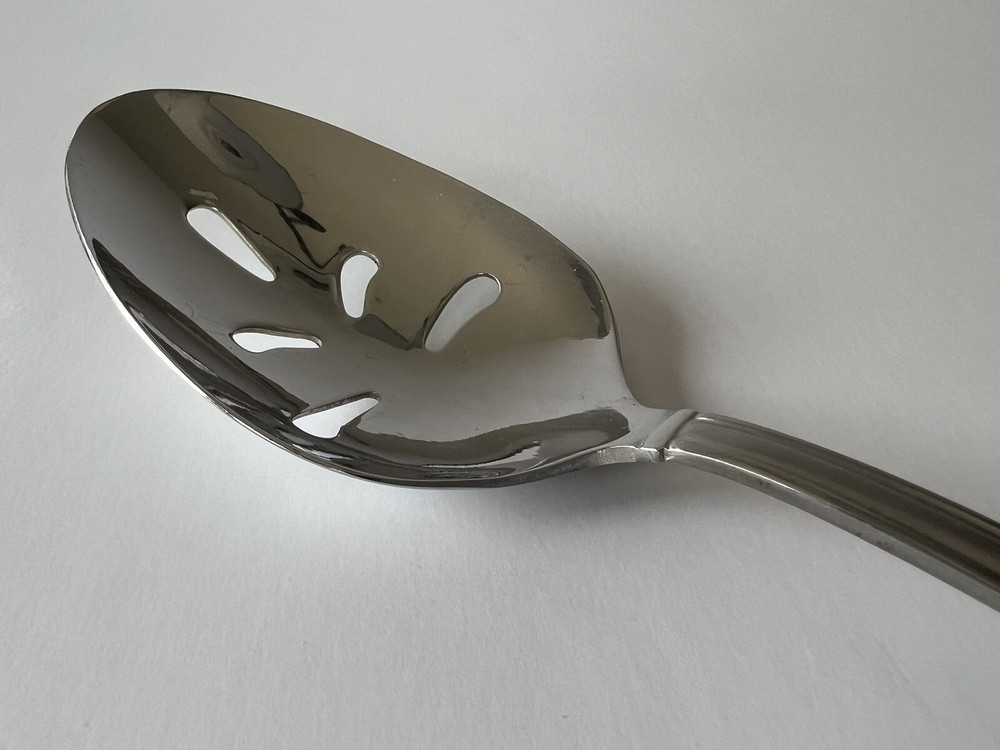 Pfaltzgraff Stainless Steel 18/0 Slotted Serving Spoon Flatware Silverware