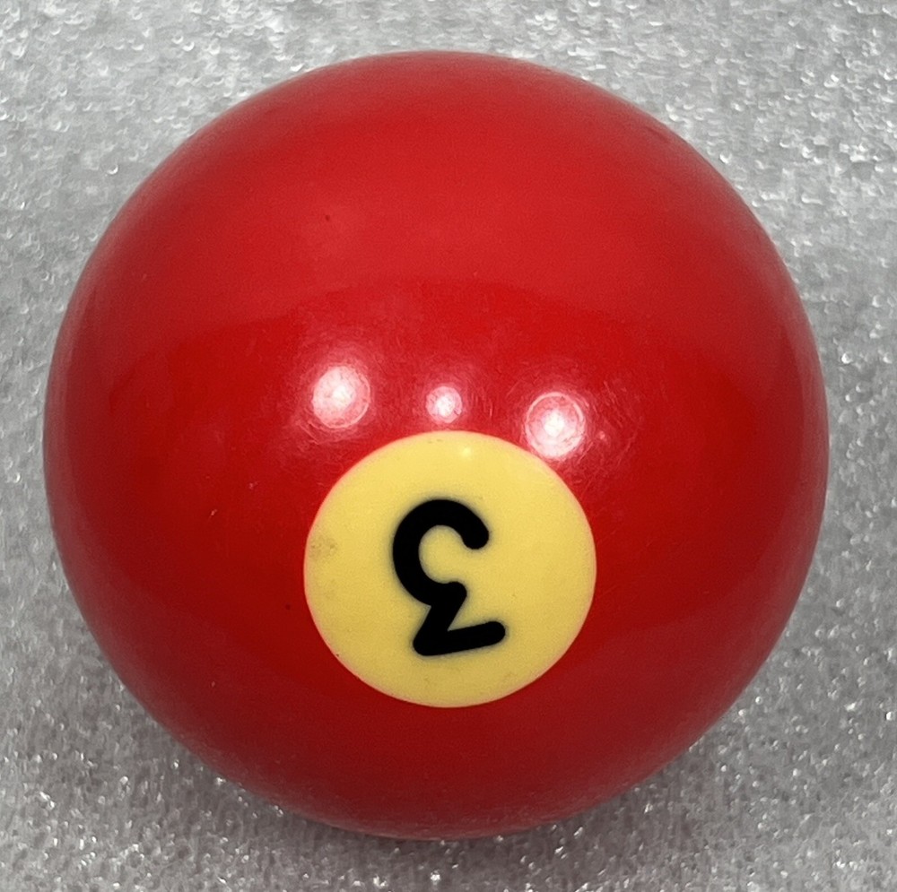 Vintage Bakelite Solid 3 Ball Billiard Pool Replacement Tested 2 1/4" Standard