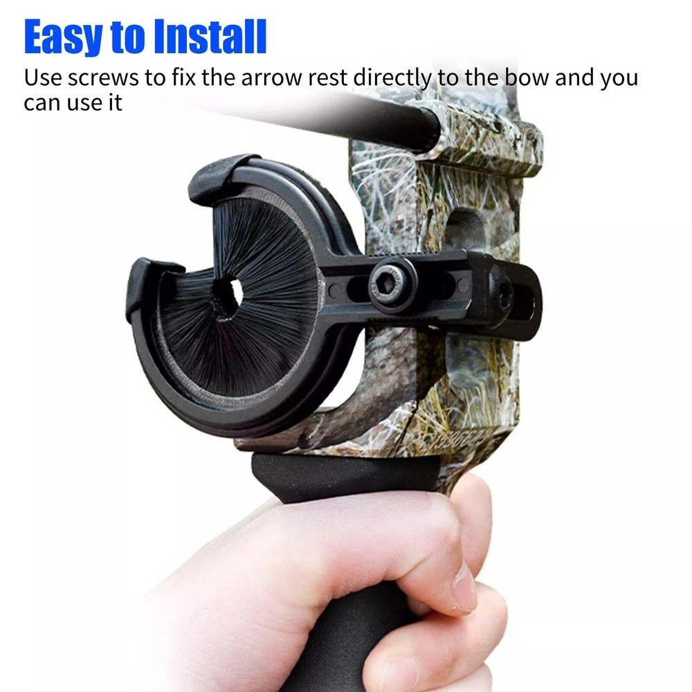 Archery Brush Arrow Rest Compound Recurve Bow Target Holder Adjustable