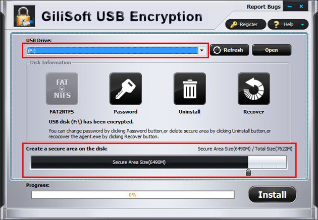 Gilisoft USB Stick Encryption(Academic / Personal License)