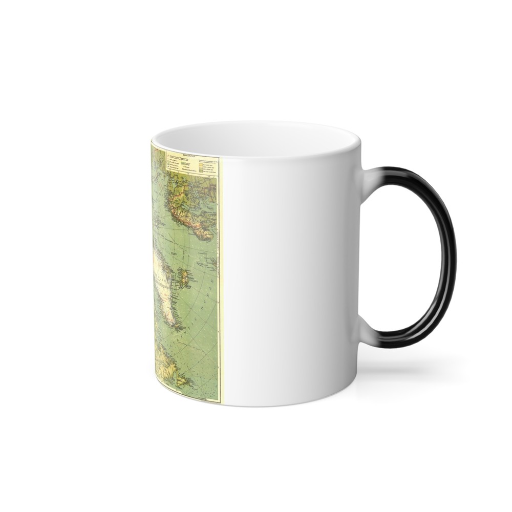 Arctic Regions (1925) (Map) Color Changing Mug 11oz