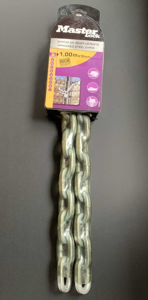 Masterlock Security Hardened Steel Chain 10mm x 1m
