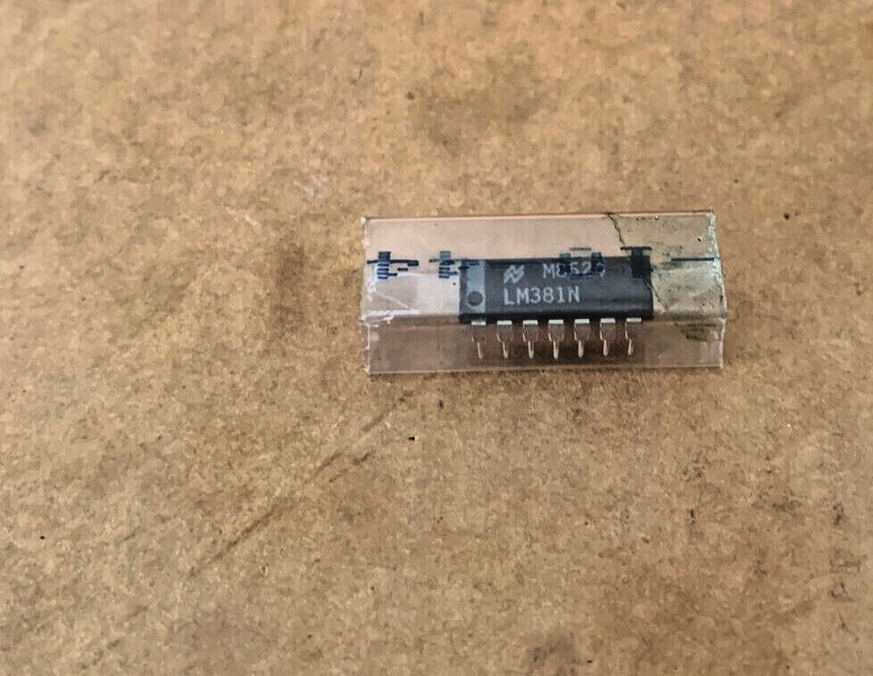 National SemiConductor Microcircuit Linear LM381 Low Noise Dual Preamplifier x10