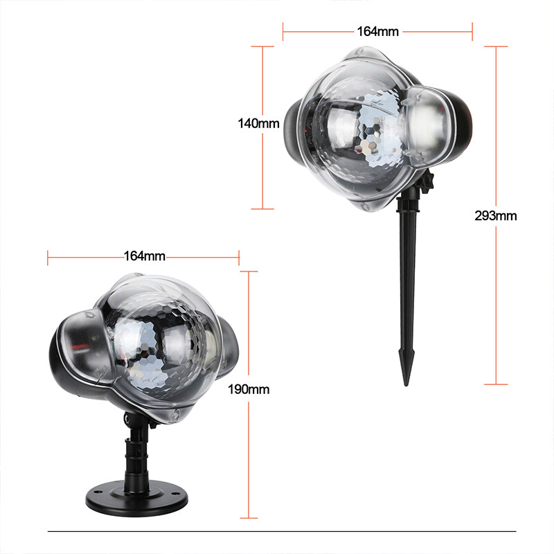 2026 Christmas Snowflake Projector Lights, Snowfall LED Light with Remote, Decor