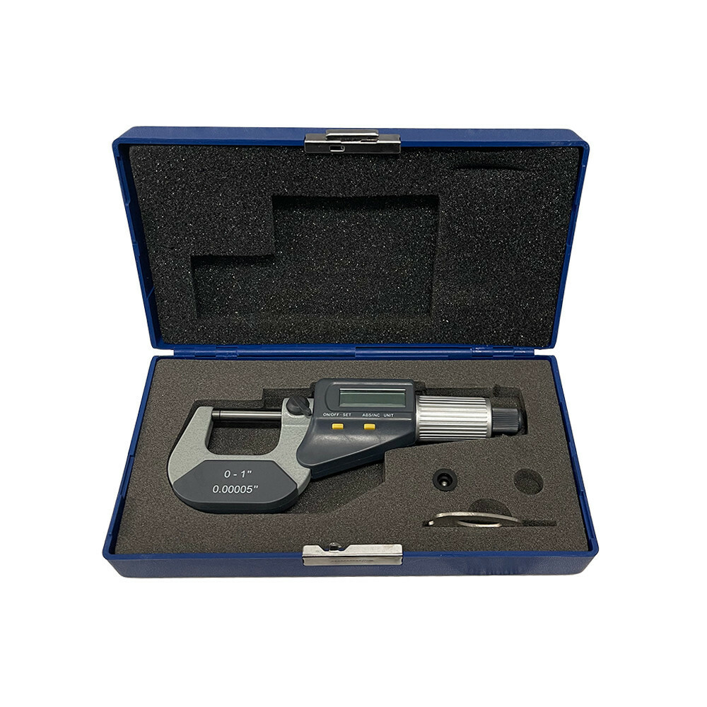 0-1'' Electronic Digital Outside Micrometer Mechanical Tool .00005'' Resolution