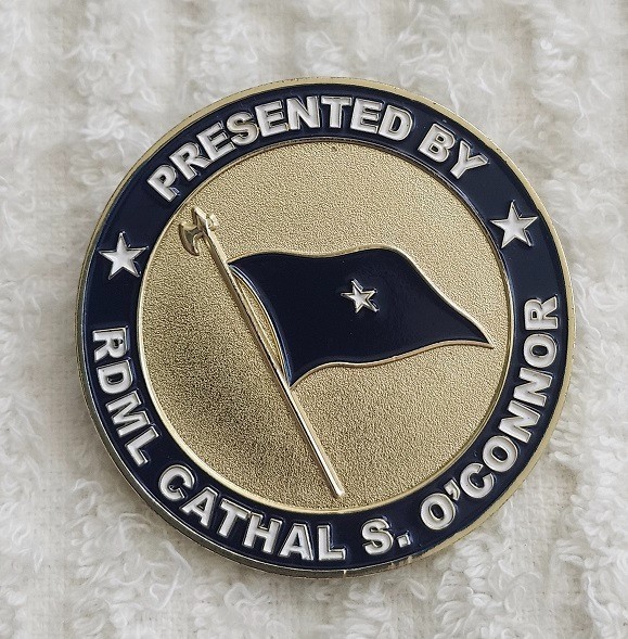 AUTHENTIC EXPIDITIONARY STRIKE GROUP THREE 3 RDML O'CONNOR RARE CHALLENGE COIN