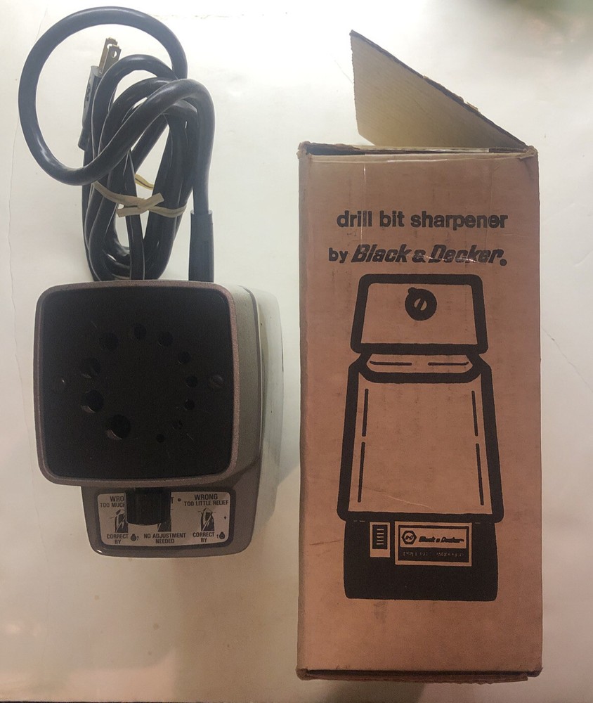 BLACK & DECKER No 7980 DRILL BIT SHARPENER - EXCELLENT CONDITION