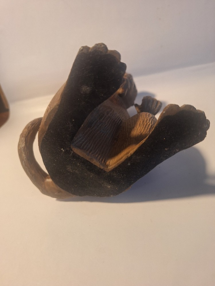 Cast Metal Monkey 7.5" Figurine Single Bookend