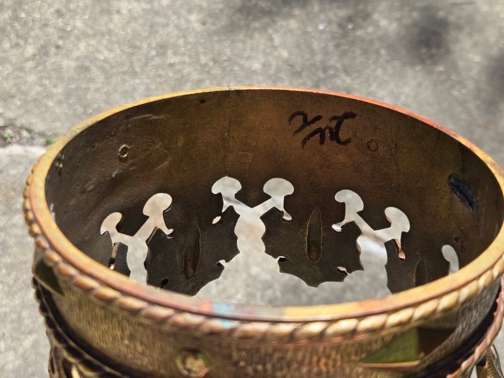 Vtg. Solid Brass Crown. Unmarked.