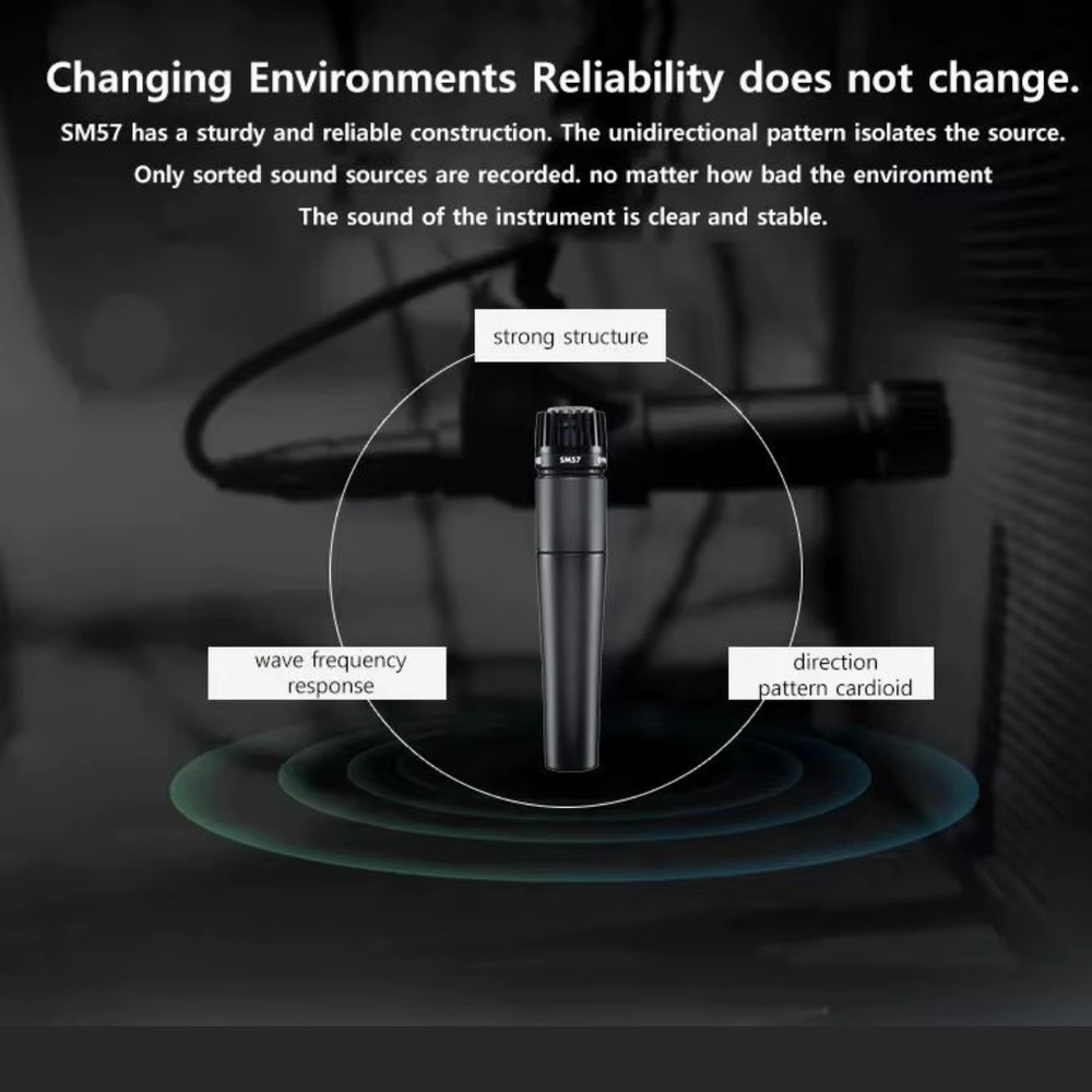 SM57 Cardioid Dynamic Instrument Microphone