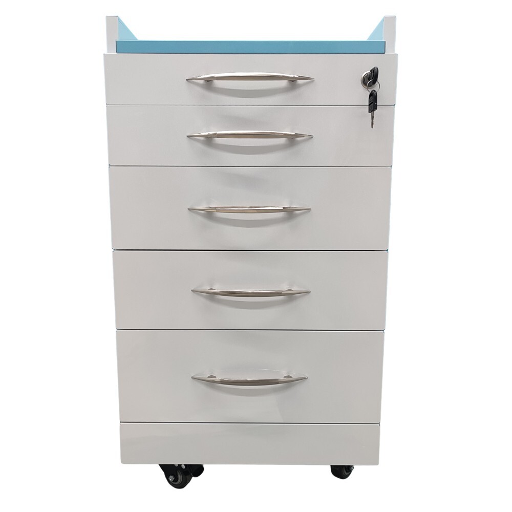 1 PC 4 Drawer Removable Assistant Mobile Cabinet w/Divider Bracket Locks
