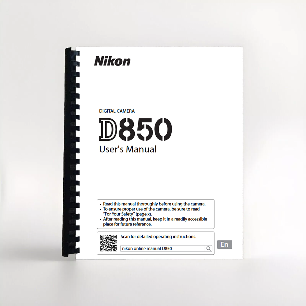 Nikon D850 User's Manual