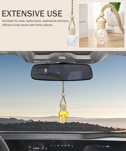 7PCS Car Diffuser Bottle,Automotive Use Car Diffuser Car Hanging Glass